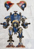 The Armiger Helverin Carnivore piloted by Lady Hester.