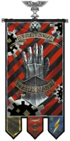 IH Chapter Banner.png (514 KB) The Iron Hands Chapter Banner as a vexillum; the banner staff commemorates the Iron Hands' origin as the original Xth Legion of Space Marines of the First Founding.