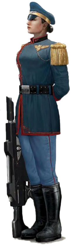 Mordian Iron Guard female trooper 2