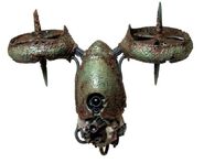 A Blight Drone belonging to an unknown Chaos Space Marine warband, front view