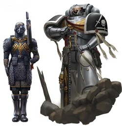 A   trooper and a   of the   who fought in the crusade.