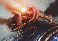 An Ironstorm Missile Pod firing during combat