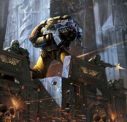 Imperial Fists holding the wall