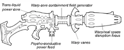 A schematic of a  Wraithcannon