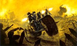 Chaos Space Marine Biker combat