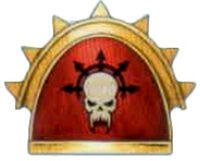 Crimson Slaughter armorial with warband iconography (variant)