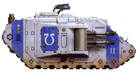 MKII Land Raider.jpg (207 KB) A Mark IIb Land Raider of the Ultramarines Chapter's 1st Company; this vehicle is used to carry Terminator Squads into battle