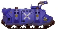 UM Rhino.jpg (115 KB) Ultramarines Rhino APC utilised by an Assault Squad.