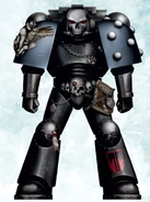 Executioners Death-Speaker (Chaplain) Klarkash of the 3rd Company in Artificer Armour; Klarkash serves as the confessor and the sub-commander of the Executioners' cruiser Night Hag.