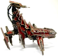 A Brass Scorpion of Khorne, side view.
