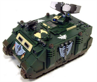 Damocles04.png (554 KB) A Damocles Command Rhino belonging to the Dark Angels Chapter