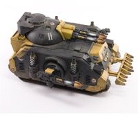 A Relic Deimos Predator Annihilator of the Red Scorpions Chapter, front right-side view