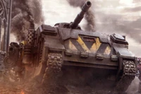 DeimosPredatorDestructor0002.png (1.28 MB) An ancient pict-capture of a Deimos Predator Destructor of the Iron Warriors Legion during combat