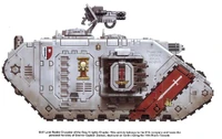 MKV Land Raider Crusader.jpg (86 KB) Grey Knights Mark V Land Raider Crusader which took part in the 13th Black Crusade on Cadia.