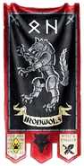 Egil Iron Wolf's Ironwolves Great Company Wolf Standard