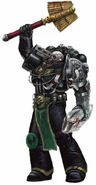 A Deathwatch Chaplain from the Dark Angels Chapter