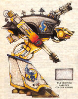 A Legio Gryphonicus Horus Heresy-era Warhound-class Titan
