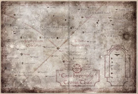 Карта северного Империума (сектор Коронидских Глубин на который пришёлся первый удар войск Воителя)