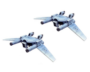 Пара стелс-истребителей DX-6 «Ремора» в стандартном дневном камуфляже