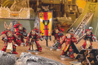 Captain Aphael and the Veteran warriors of his personal Command Squad.