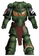 A Salamanders Primaris Space Marine, Battle-Brother Tal'sar, 2nd Company, 2nd Squad (battleline)