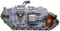 A Grey Knights Vortimer Pattern Land Raider Redeemer