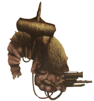 A Blight Drone belonging to an unknown Chaos Space Marine warband, right-side view