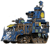 Deathskulls Battlewagon, Skrapsmasha, one of Warlord Raddak Bluefinga's favourite war machines.