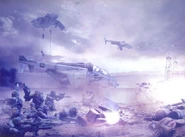 Elysian Drop Troopers deploy directly into a combat zone on Kastorel Novem