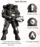 A Vanguard Infiltrator of the Iron Hands Chapter