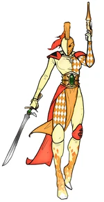 A Harlequin Player of the Masque of the Silent Shroud