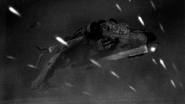 A Valkyrie under fire from T'au forces during the Taros Campaign.