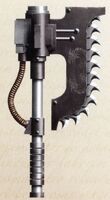 An Alpha Legion Reaver Pattern Chainaxe.