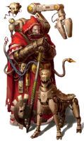 Cyber-Mastiff and Tech-priest Handler