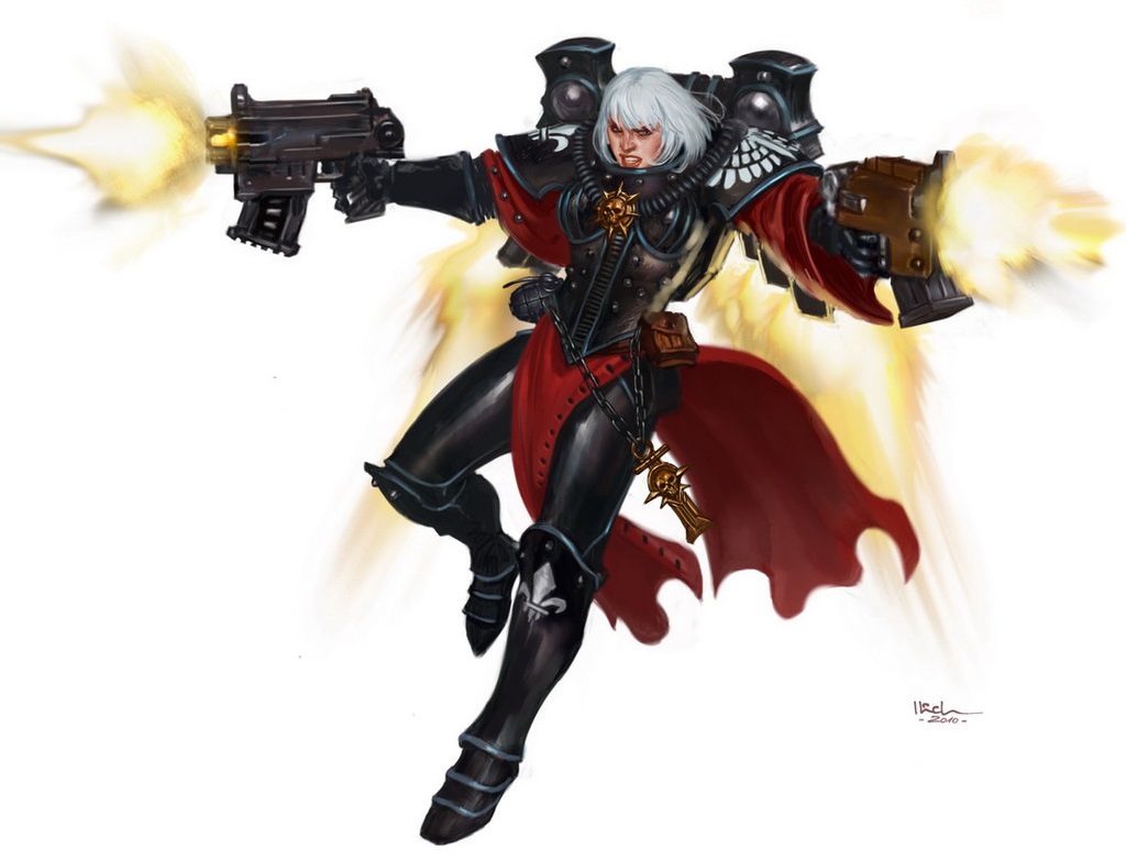 Warhammer 40k Soeurs de bataille-Seraphim avec pistolets-métal 
