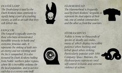Examples of Dark Krakens  symbols