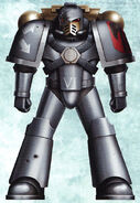 Executioners Vanguard Brother Osric in Mark IV Maximus Power Armour.