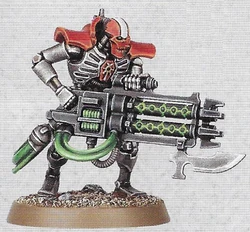 Кыфок Отнимающий Жизнь, бессмертный с гаусс-бластером (миниатюра)