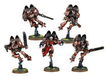 A squad of Chaos Space Marine Raptors