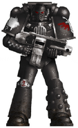 Pre-Heresy Dark Angel in Mark IV Maximus Power Armour.