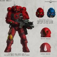 A Vanguard Infiltrator of the Blood Angels Chapter