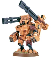 An XV88 Broadside Battlesuit