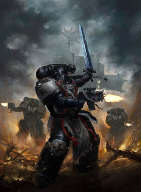 Black Templars in battle