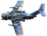 Deathskulls Dakkajet, Blue Funda, which spots the best wrecks for looting and radios their position back to the Boyz below