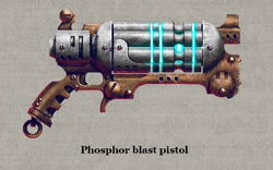 Phosphor blast pistol