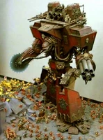 A Chaos-corrupted Warlord-class Titan