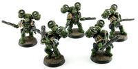 A Legion Assault Squad of the Salamanders Legion