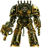 IronWarriorsTerminator.jpg (107 KB) An Iron Warriors Chaos Terminator armed with a Combi-bolter-Meltagun.