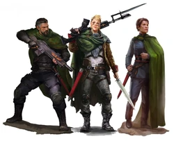 A selection of  troops who fought in the crusade.