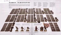 Basic structure of a Cadian Shock Troops regiment, the 8th Cadian, "The Lord Castellan's Own"